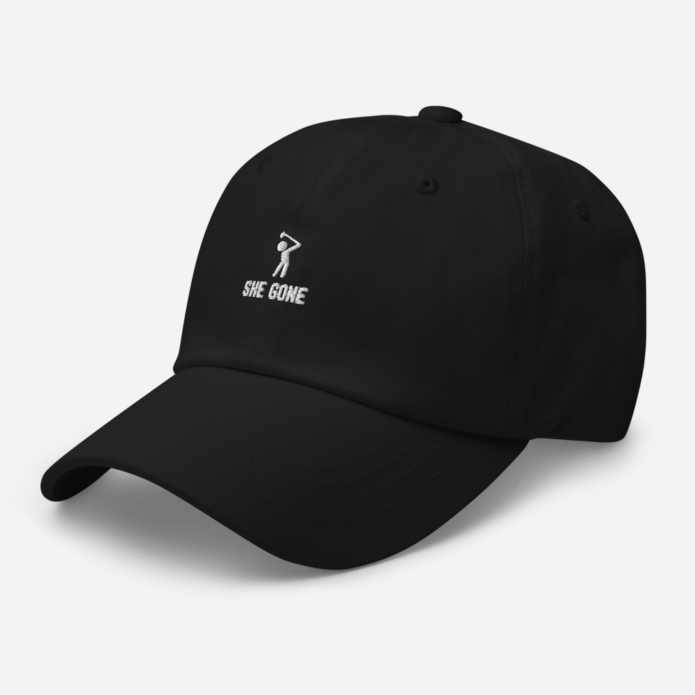 She Gone Dad Hat - Black