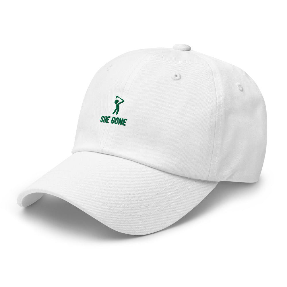 She Gone Dad Hat - White