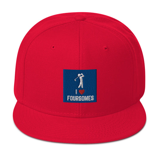 I Love Foursomes Snapback Hat